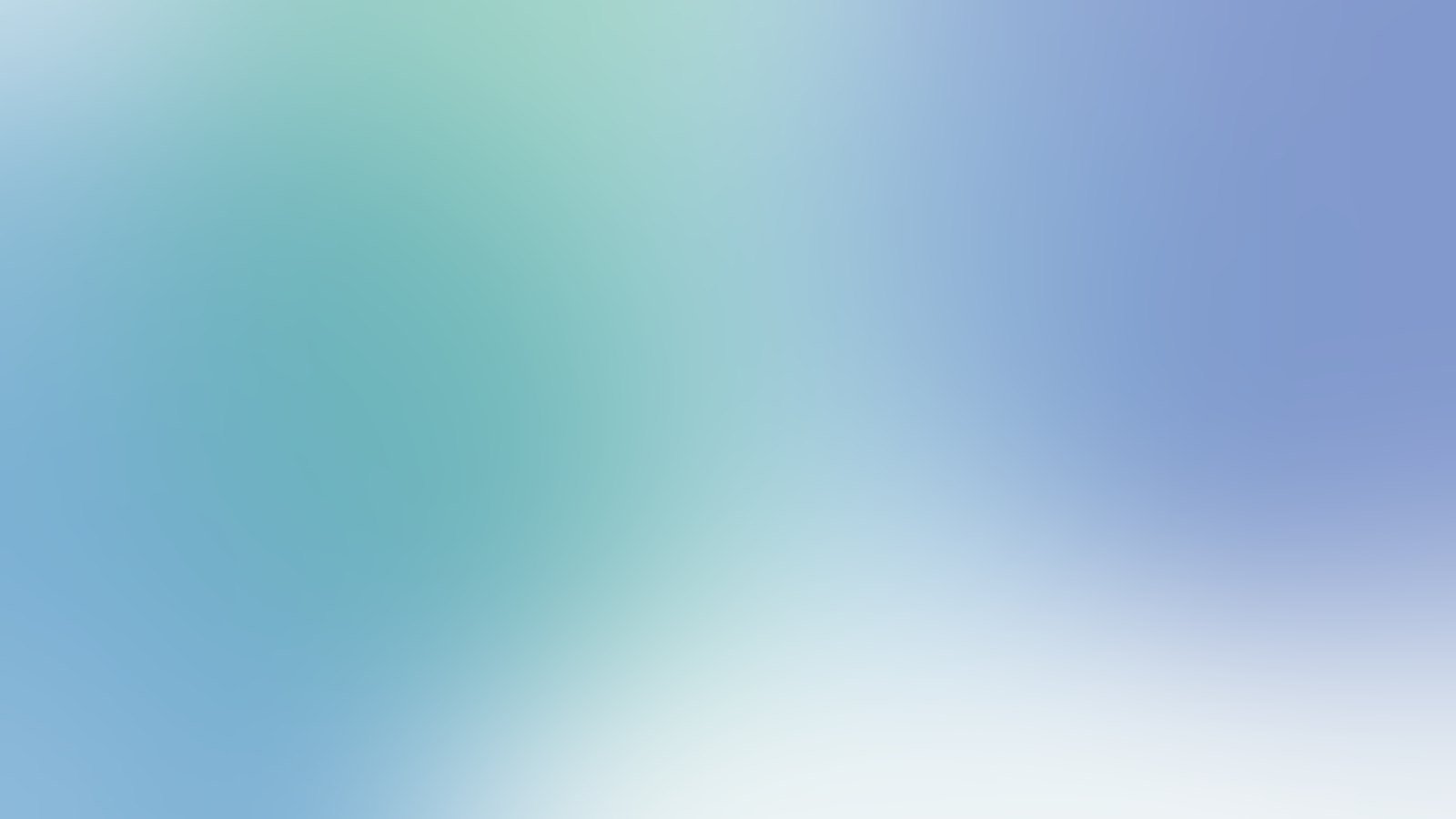 Soft blue and green light blending calmly together