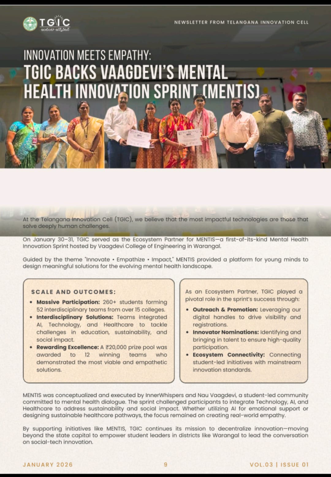 TGIC Newsletter Feature – MENTIS 24